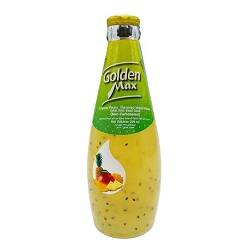 گلدن مکس نوشیدنی تخم شربتی میوه های استوایی شیشه 290 میل